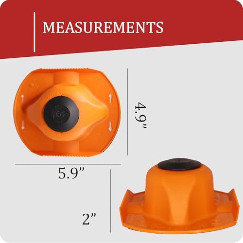 Borner by Reston Lloyd Food Safety Holder for Mandoline Slicers, Cutters & Graters, Protective Finger Guard for Safe Slicing & Grating, Made in Germany, Orange