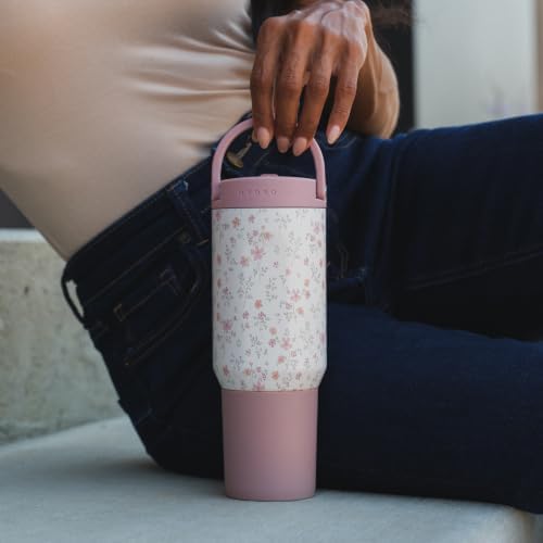 HydroJug Sport 20 oz Insulated Stainless Steel Water Bottle, Magnolia