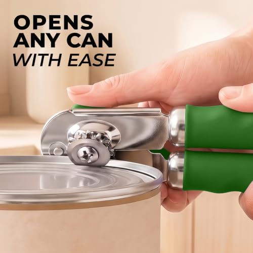 Zulay Kitchen Stainless Steel Swing Open Manual Can Opener Comfortable Grip