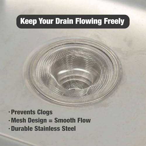 Danco, Stainless Steel 88822 4-1/2-Inch Kitchen Mesh Strainer