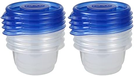 Glad GladWare Mini Round Food Storage Containers, 4 Oz, 8 Count