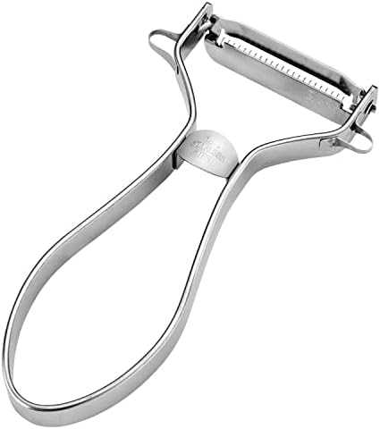 Shimomura Kougyou PG-636 Professional Grade Rapid Tumor Peeler, Dishwasher Safe, Made in Japan, Silver