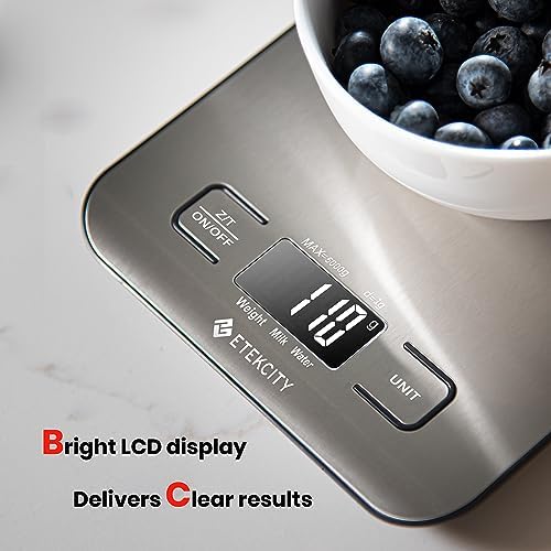 Etekcity Food Kitchen Scale, Digital Grams and Ounces, 11lb