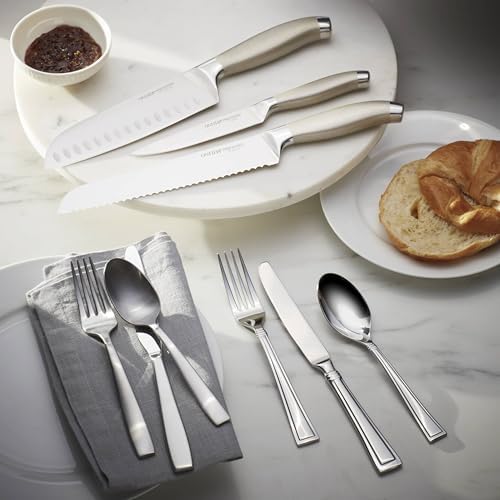 Oneida Preferred Stainless Steel Kitchen Cutlery Set – 7 Piece Essential Knife Set for Daily Cooking Needs, Metallic Finish