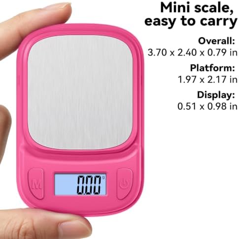 Fuzion Digital Pocket Gram Scale 500g x 0.01g, Small Food Scale ASTRO-500