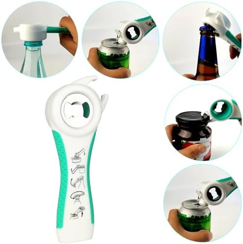 Jar Opener for Weak Hands, 5 in 1 Bottle Opener for Seniors with arthritis