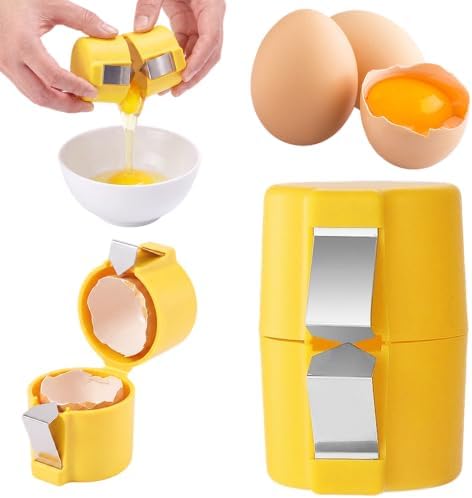 2027 New Egg Shell Opener, Egg Separator Egg Cracker Tool for Raw Eggs