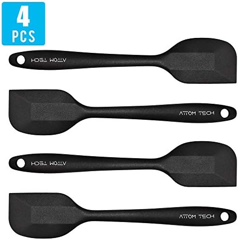 Silicone Spatula Set of 4, 500°F Heat Resistant BPA Free