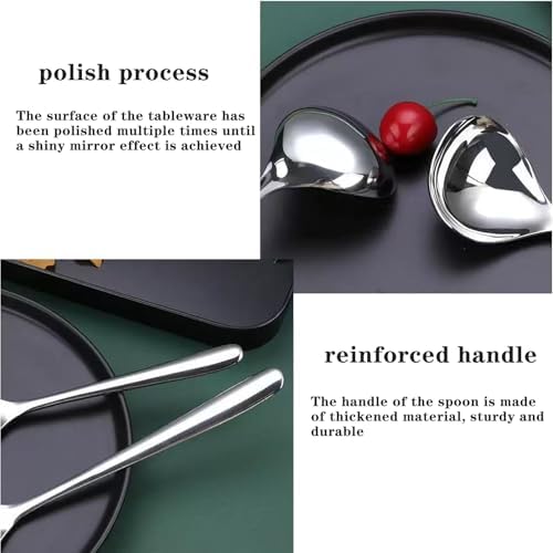 4 Pcs Small Ladle Sauce Ladle SUS 304 Stainless Steel Small Serving Ladles Gravy Soup Spoon Ladles 8-Inch (Silver)