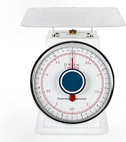 TrueCraftware- 11 lb. Mechanical Kitchen Flat Platform Weighing Food Scale- Heavy Duty Portion Control Mechanical Kitchen and Food Scale Industrial Dial Scale for Kitchens and Restaurants