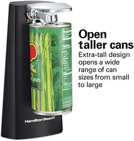 Hamilton Beach Extra-Tall Electric Can Opener Knife Sharpener