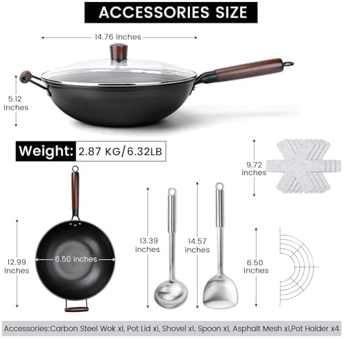 Carbon Steel Wok - 𝟑𝟑% 𝐎𝐟𝐟 Woks & Stir-Fry Pans