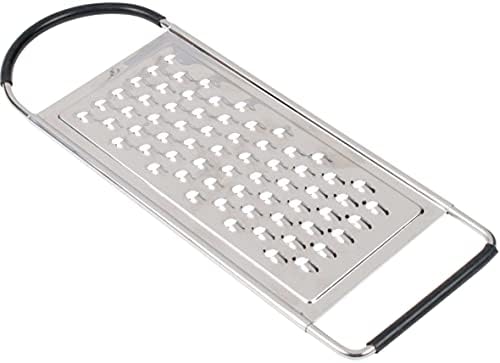 Metal Magery Stainless Steel Extra Course Handheld Non Slip Flat Grater Ideal for Vegetables, Cheese, Eggs