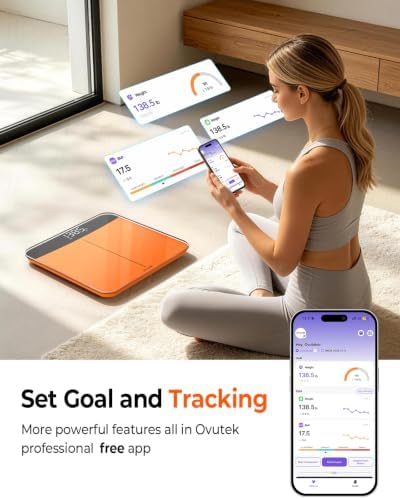 Ovutek 500lb Digital Bathroom Scale with Body Weight Trends App