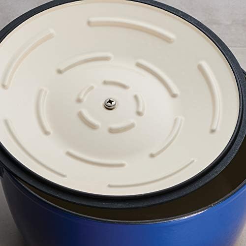 Tramontina Enameled Cast Iron Tall Dutch Oven Pot with Lid, Large 7-quart, Blue