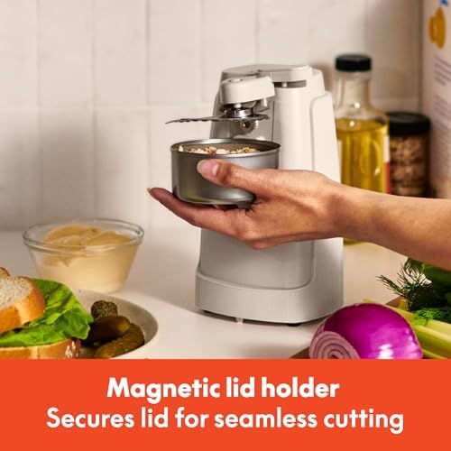 Electric Can Opener, Automatic One-Touch, Oatmilk