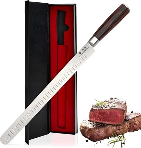 imarku Brisket Knife 12 Inch, Japanese High Carbon Stainless Steel