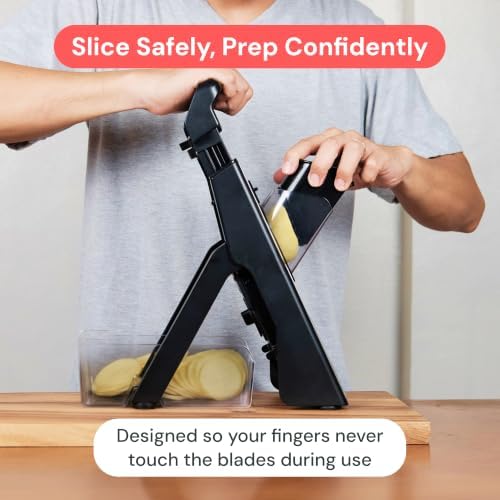 Fullstar Safer Mandoline Slicer for Kitchen Adjustable Veggie & Food Slicer