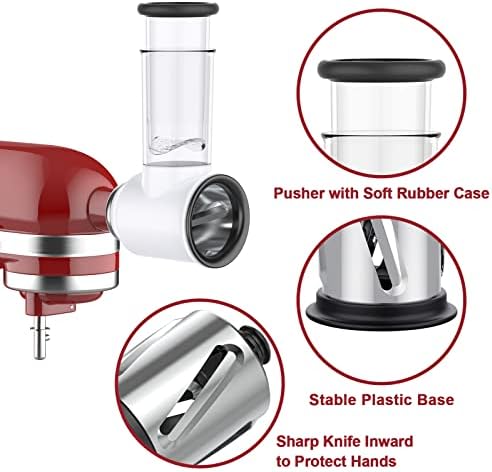GVODE Slicer Shredder Attachment for KitchenAid Stand Mixers,Food Processor