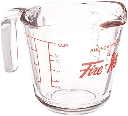 Anchor Hocking Fire-King Measuring Cup, Glass, 1-Cup