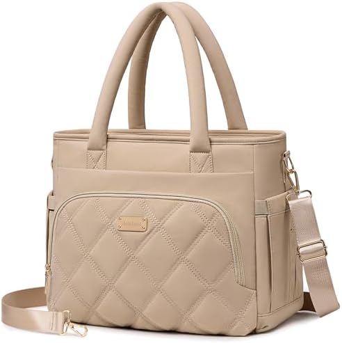 Artelaris Lunch Bag Women, Adult Insulated Lunch Box, Leakproof Lunch Cooler Bag, Reusable Large Lunch Cooler for Work, Picnic, Travel (Khaki)