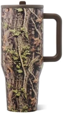 HydroJug Traveler 40oz, Insulated Tumbler with Handle & Straw, Woodland