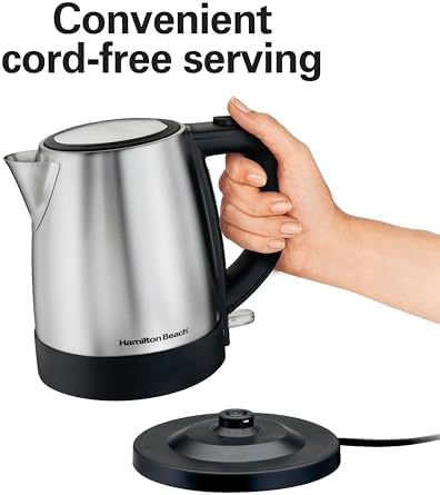 Hamilton Beach 1 Liter Electric Tea Kettle, Water Boiler & Heater