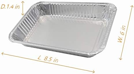 Firsgrill 55-Pack Professional replacement for Weber 6415 8.5"X6"Gas Grill Drip Pans Catch Grease Liners
