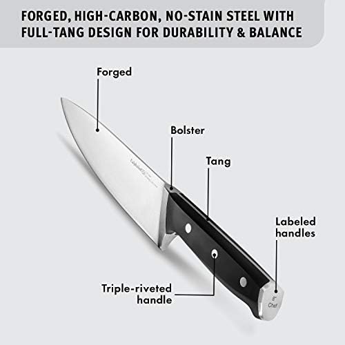 Calphalon Classic Self-Sharpening Cutlery Knife Block Set with SharpIN Technology, 15 piece
