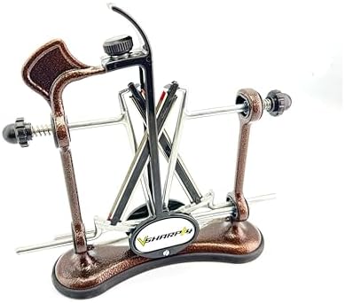Warthog V-Sharp A4 Knife Sharpener, Diamond Rods, Metal Frame, Bronze