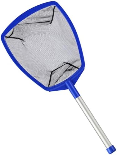 Pool Skimmer Net, 26" Aluminum Pole, Ultra Fine Mesh for Leaves & Debris