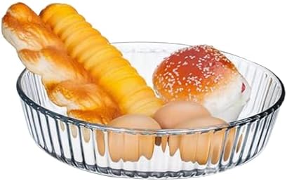 10 Inch Glass Deep Pie Dish for Baking Glass Baking Dish Clear and Durable Oven Baking Pie Pan Quiche Baking Dish Deep