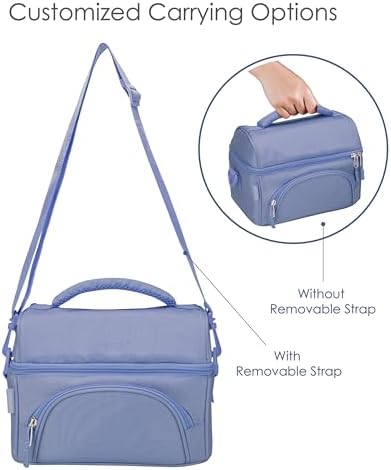 Bentgo Deluxe Insulated Lunch Bag with Adjustable Strap & Outer Pocket