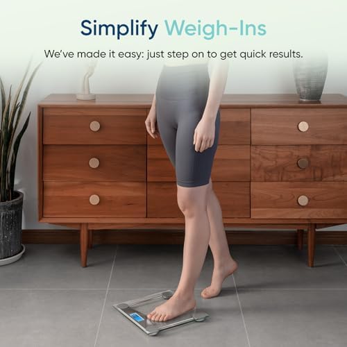 Etekcity Digital Body Weight Bathroom Scale, 6mm Tempered Glass, 400 lbs