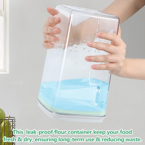4.2 Qt Airtight Flour Rice Storage Container with Pop-up Lid Sugar Holder