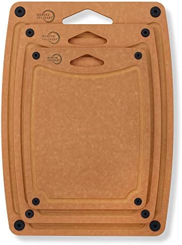 Mercer Culinary Composite Cutting Board 14 9/16" x 10 13/16", with Non Slip Feet and Juice Groove, Medium