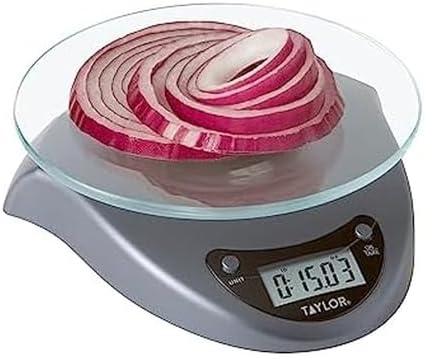 Taylor Digital Glass Surface Kitchen Scale - 11 lb Max Capacity