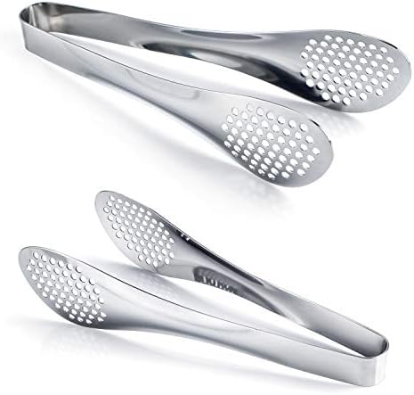 MSY BIGSUNNY 9 inch Buffet Tongs, Set of 2 Stainless Steel Food Serving Tongs