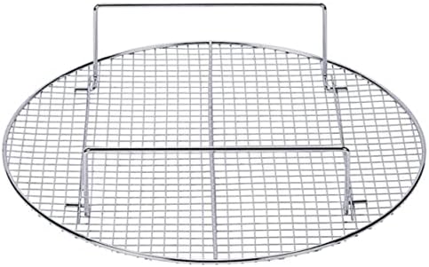 TrueCraftware- 17-3/4” Round Steamer Rack/Cooling Rack Nickel Plated- Steamer Insert for Veggie Fish Seafood Cooking for Cooling Steaming Baking Cooking Lifting Food in Pots Cake Pan Pressure Cooker