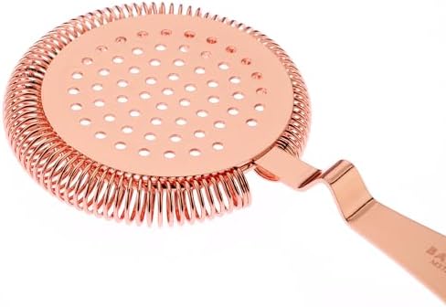 Barfly Deluxe Antique Hawthorne Spring Strainer, Copper