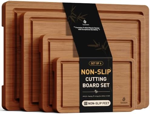 Bamboo Cutting Board Set Non Slip Feet Over Sink Father Day Dad Parents Papa Stepdad Pappy Poppy Pawpaw Who Want Nothing Everything Future Groom Bride Law Christmas Xmas