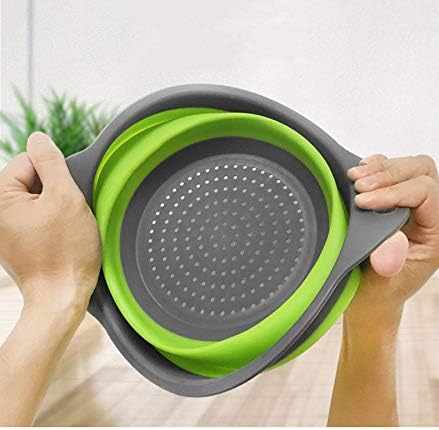 2-Pack Collapsible Colander, 9.5 & 11.5 Inch Folding Basket