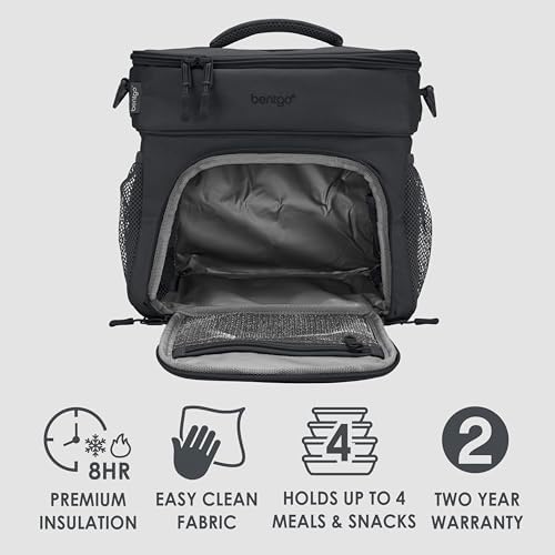 Bentgo Prep Deluxe Insulated Meal Prep Lunch Bag for Adults, Holds 5 Meals
