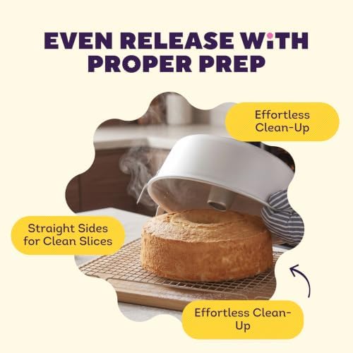 Wilton Aluminum Angel Food Tube Cake Pan, Made Without PFAS, 10 in.