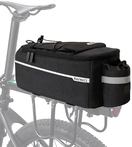 RAYMACE Bike Rear Rack Bag, Bike Trunk Cooler Bag