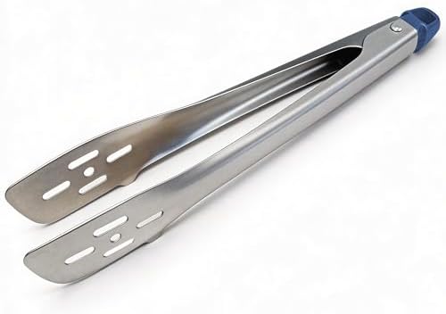 Kitchen Tongs, Food Grade Stainless Steel Cooking Tongs, 12''