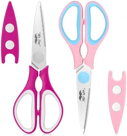 Mr. Pen- All Purpose Kitchen Shears with Protective Sheath, 2pcs, 8 Inch