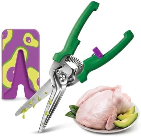 Kitchen Scissors, Stainless Steel Poultry Shears, Sharp Heavy Duty Scissors