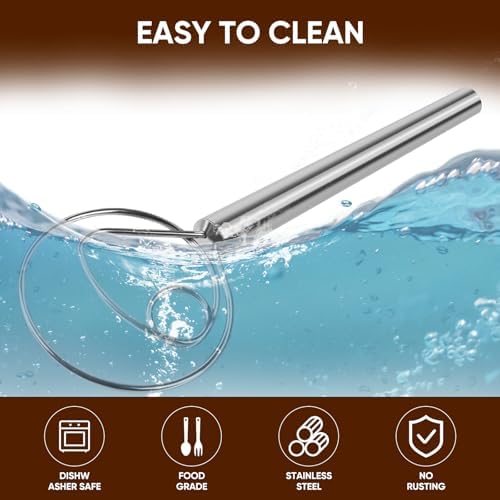Maxjoy Danish Dough Whisk Stainless Steel for Sourdough Bread