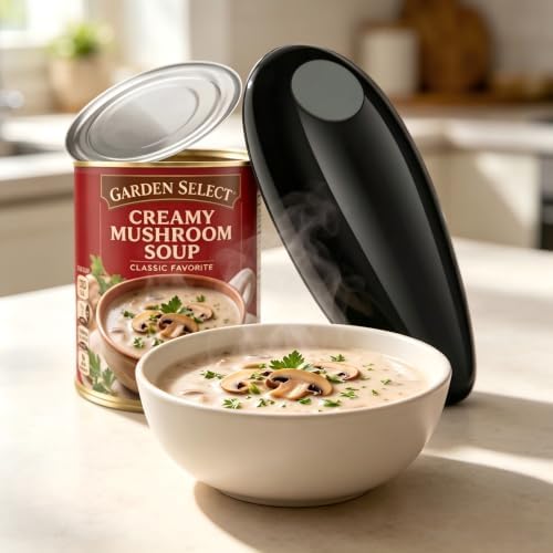 Electric Can Opener, One Touch Automatic Smooth Edge for Seniors